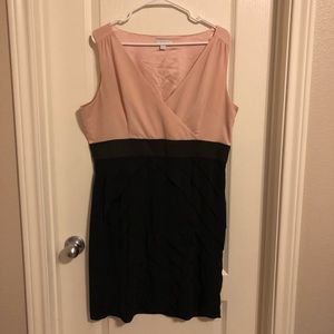 Nice pink and black fitted dress
